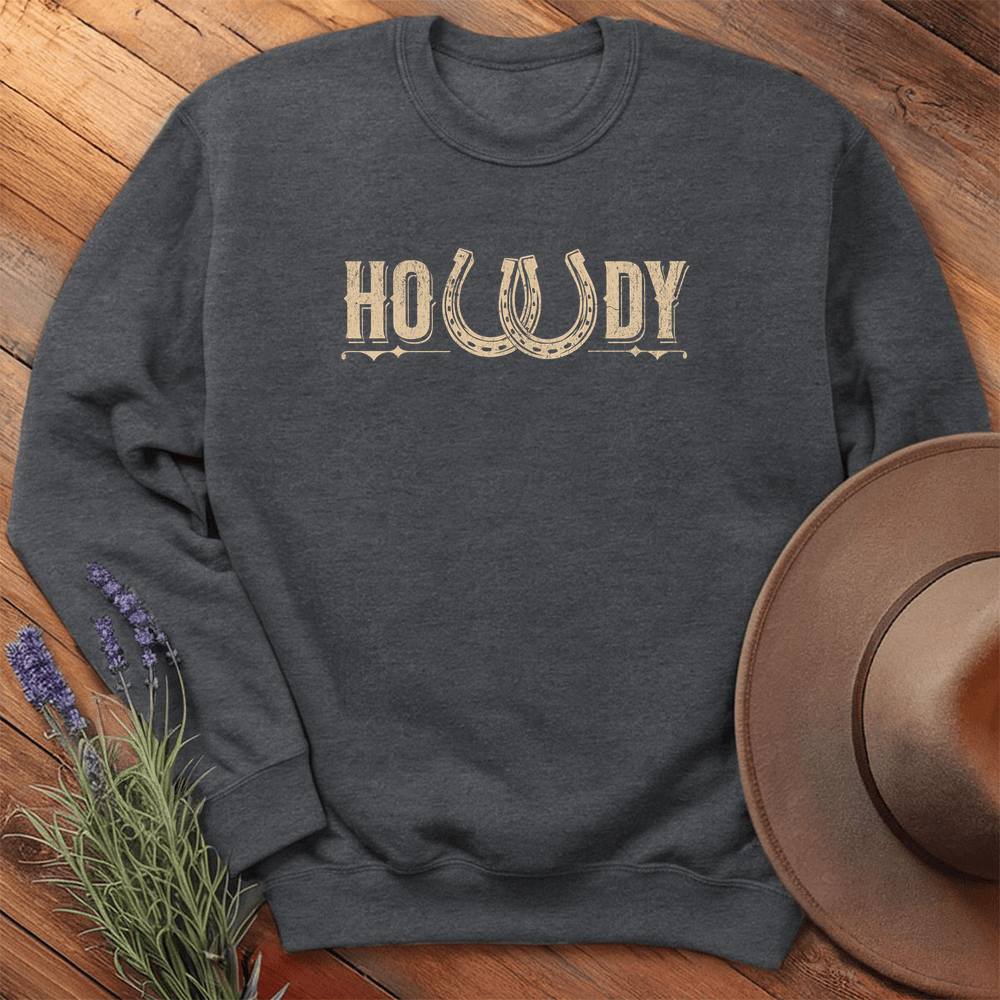 Howdy Tee - Sweatshirt - Dark Heather