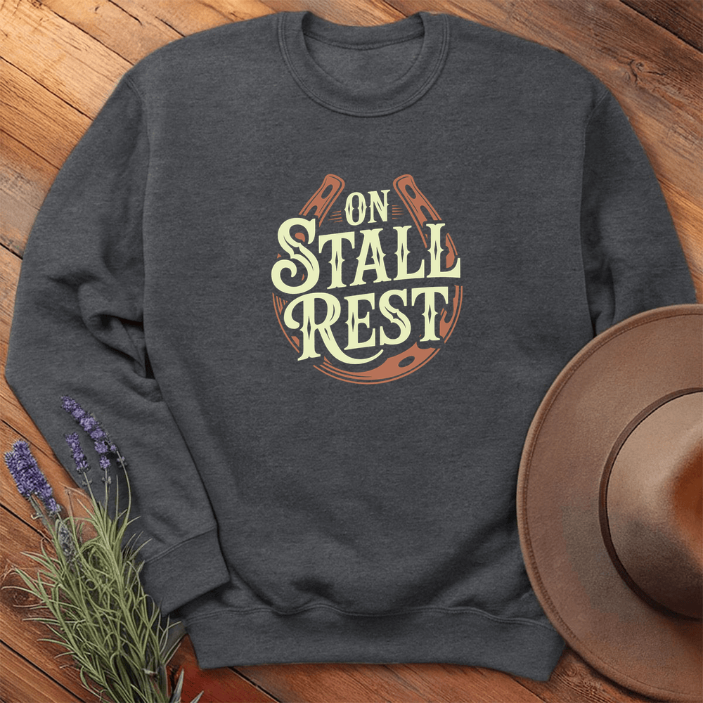 On Stall Rest - Sweatshirt - Dark Heather