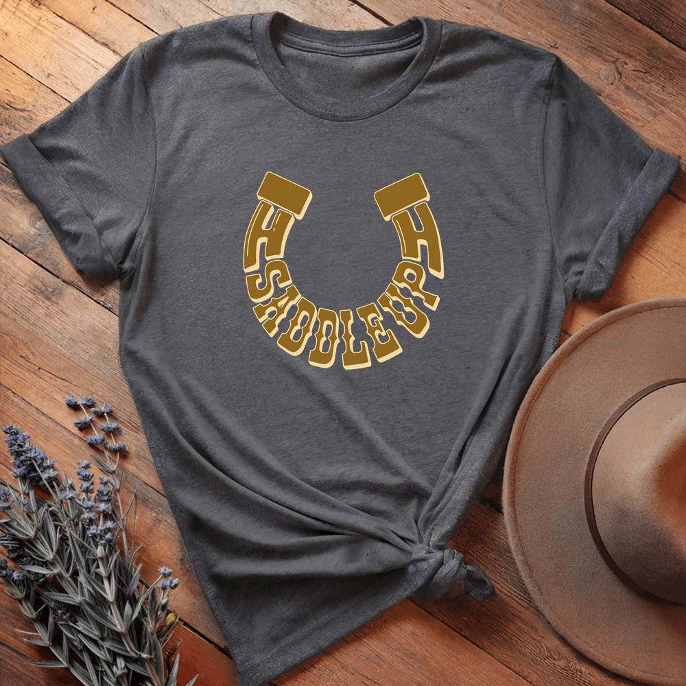 Saddle Up Graphic - Dark Heather