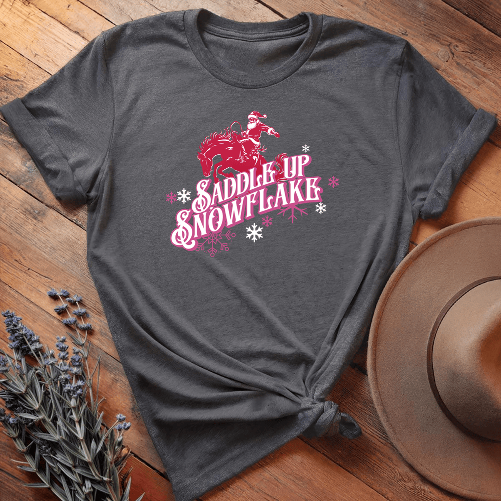 Saddle up Santa - Dark Heather