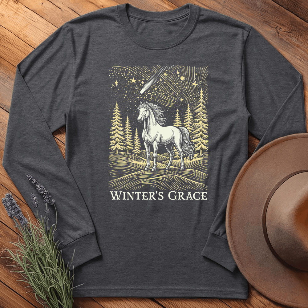Winter's Grace - Long Sleeve - Dark Heather