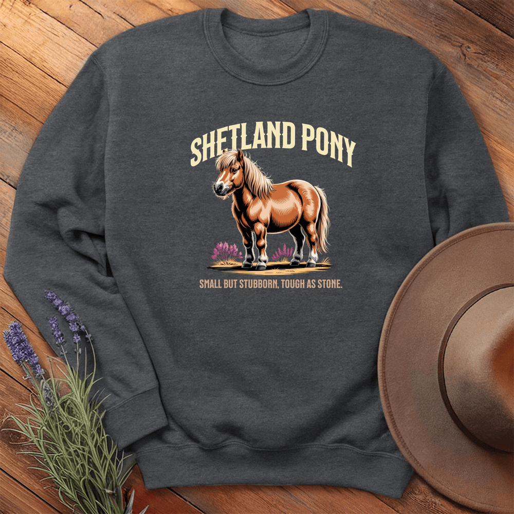 Breed Spirit, Shetland Pony - Sweatshirt - Dark Heather