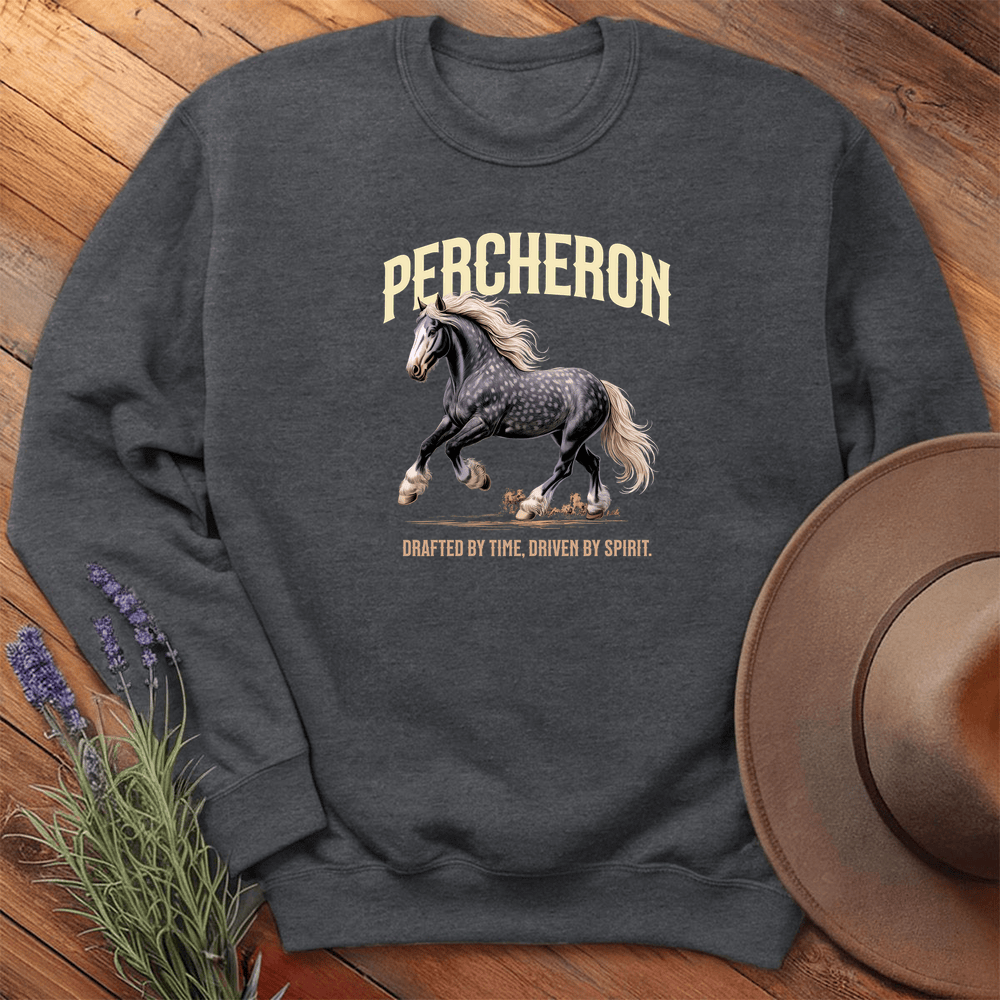 Breed Spirit, Percheron - Sweatshirt - Dark Heather