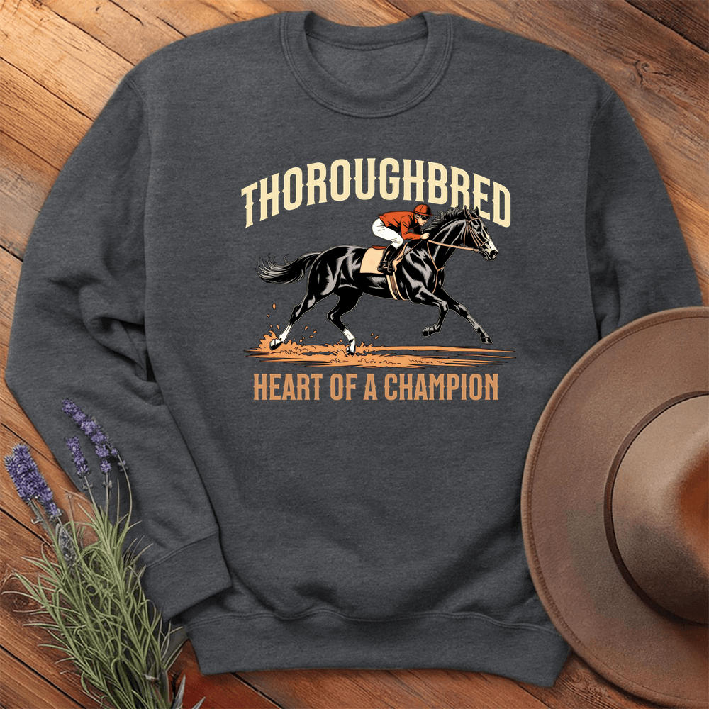 Breed Spirit, Thoroughbred - Sweatshirt - Dark Heather