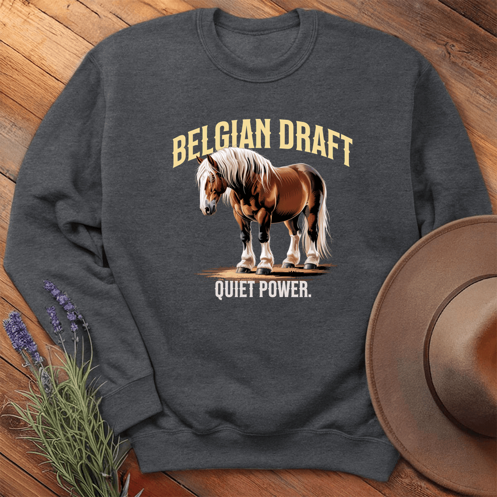Breed Spirit, Belgian Draft - Sweatshirt - Dark Heather
