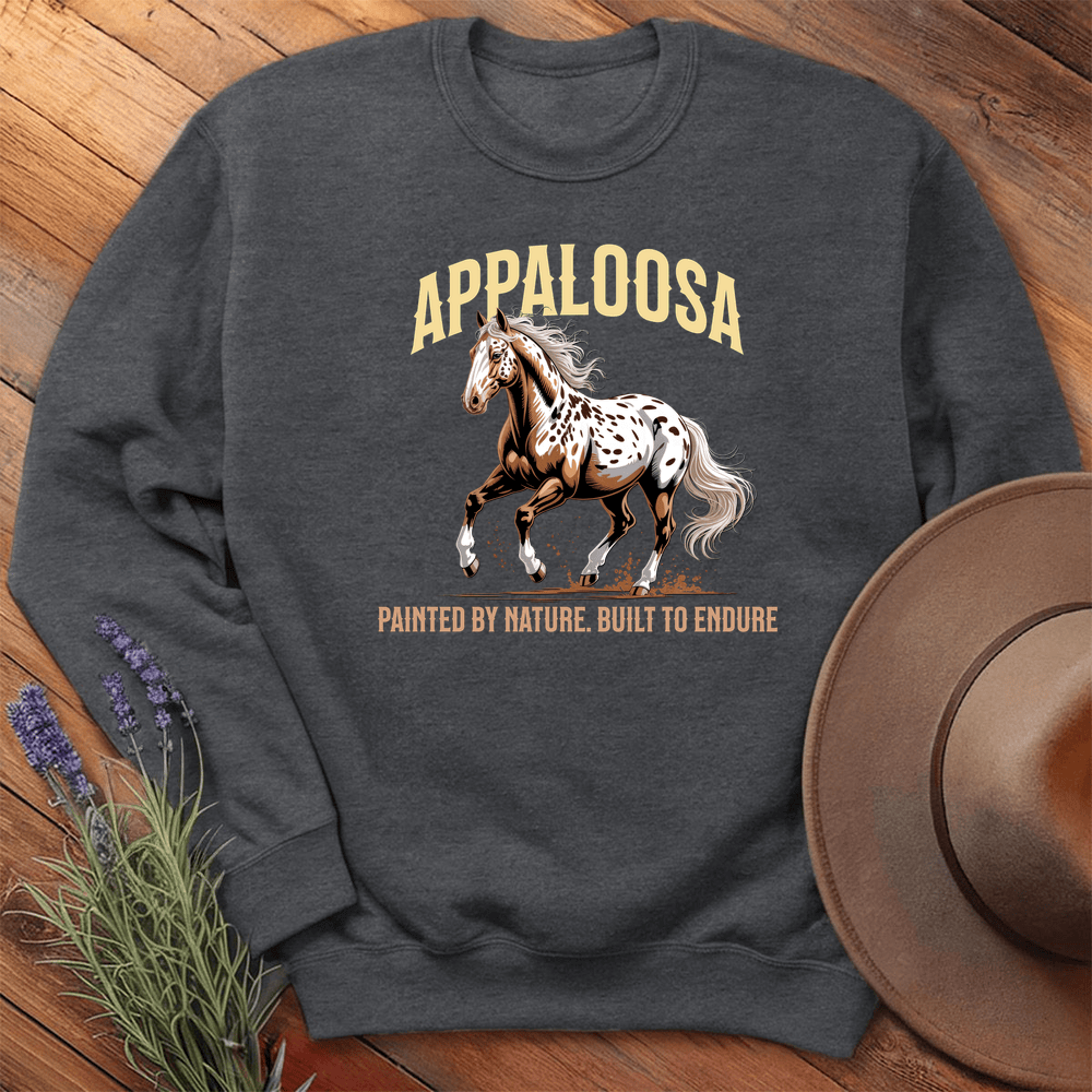 Breed Spirit, Appaloosa  - Sweatshirt - Dark Heather