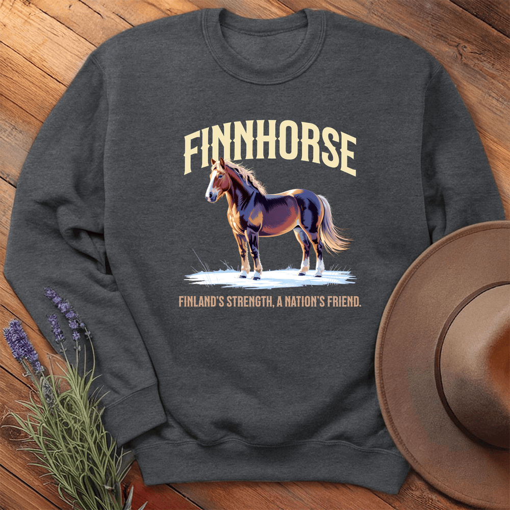 Breed Spirit, Finnhorse - Sweatshirt - Dark Heather
