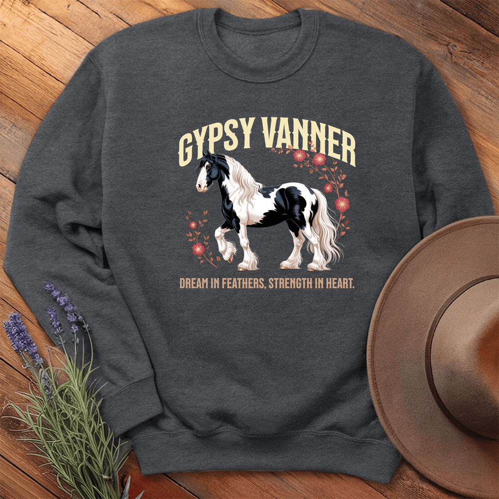 Breed Spirit, Gypsy Vanner - Sweatshirt - Dark Heather