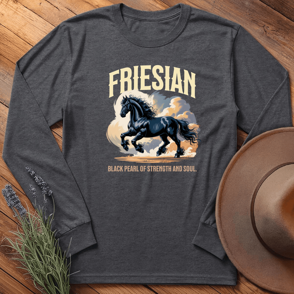Breed Spirit, Friesian - Long Sleeve - Dark Heather