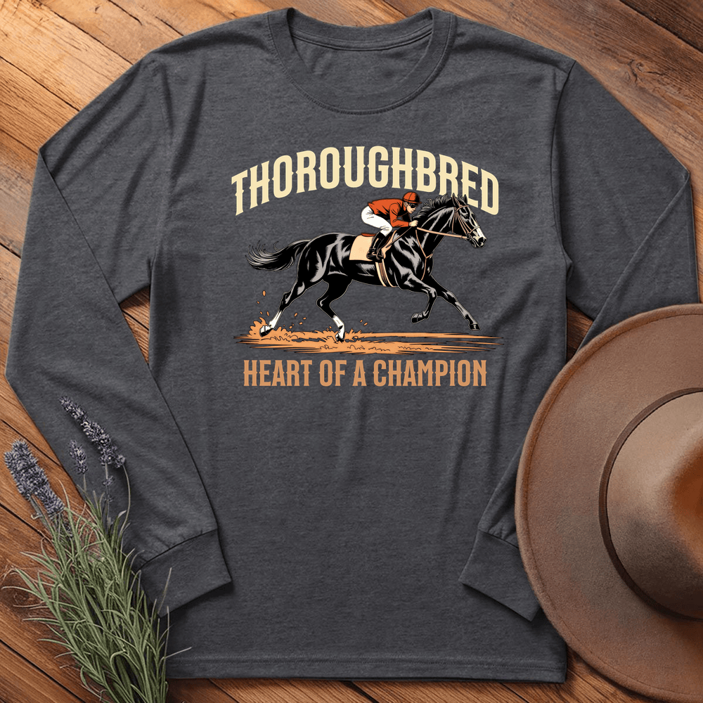 Breed Spirit, Thoroughbred - Long Sleeve - Dark Heather