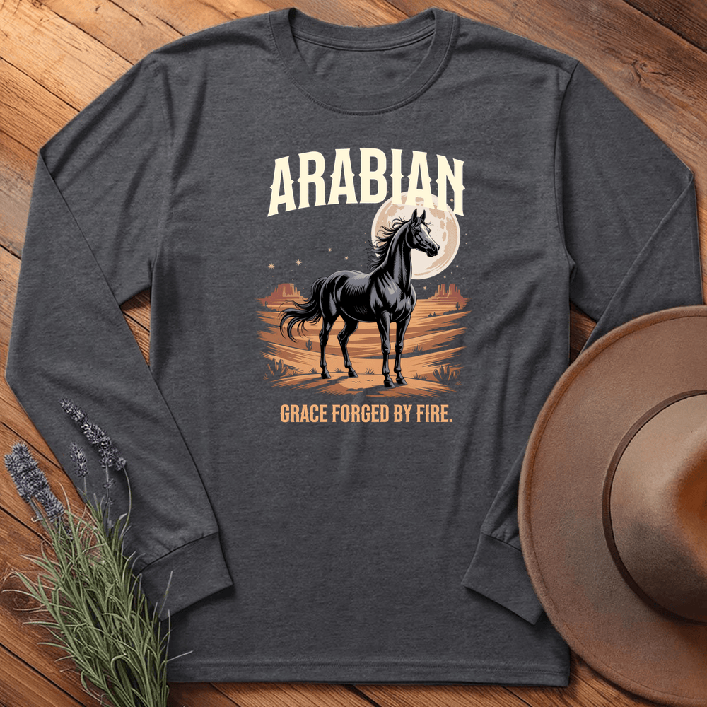 Breed Spirit, Arabian - Long Sleeve - Dark Heather