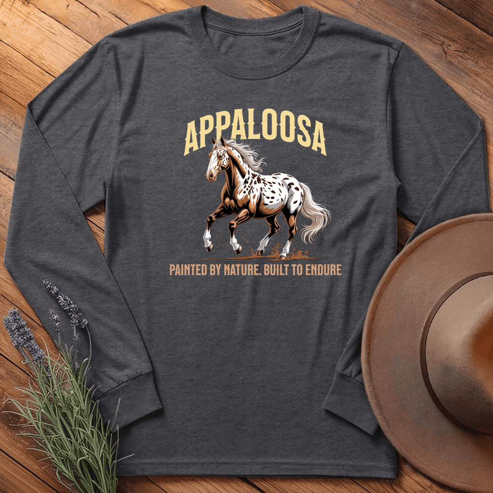 Breed Spirit, Appaloosa  - Long Sleeve - Dark Heather
