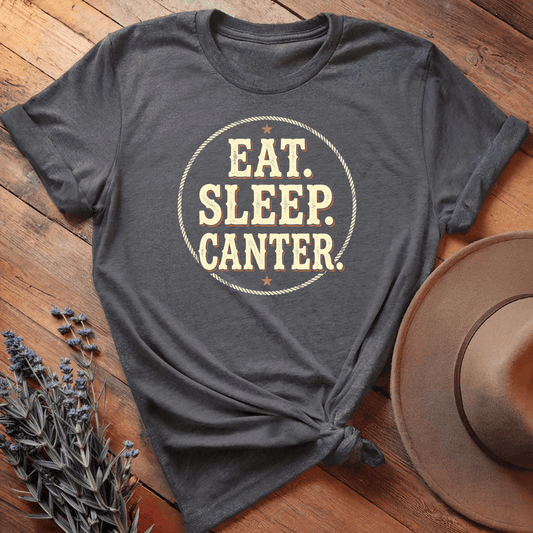 Eat Sleep Canter - Dark Heather