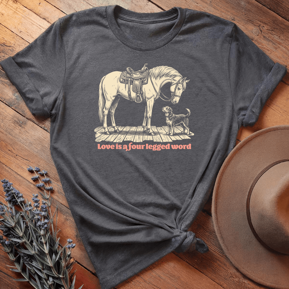 Vintage Horse Dog 10 - Dark Heather