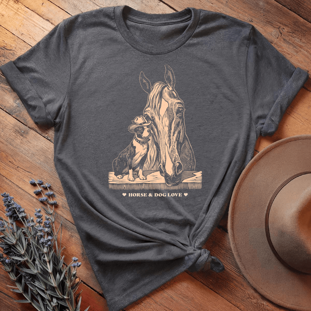 Vintage Horse Dog 9 - Dark Heather