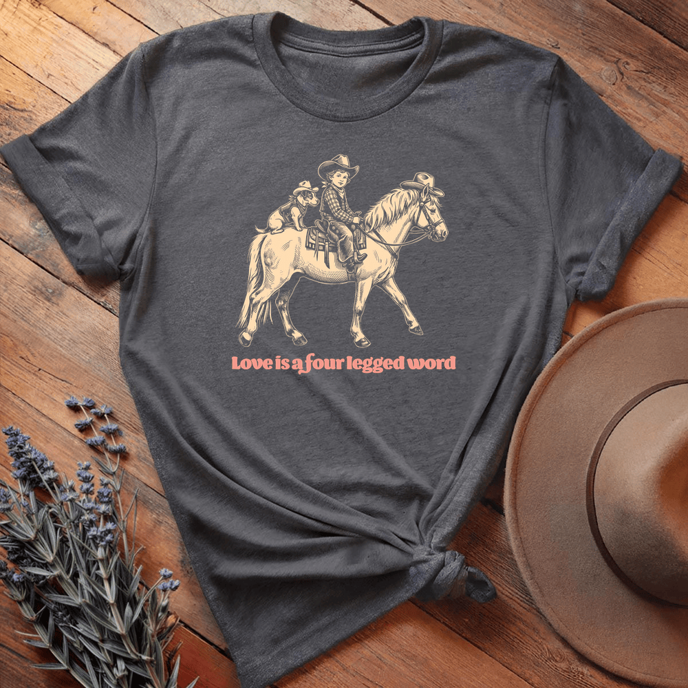 Vintage Horse Dog 8 - Dark Heather