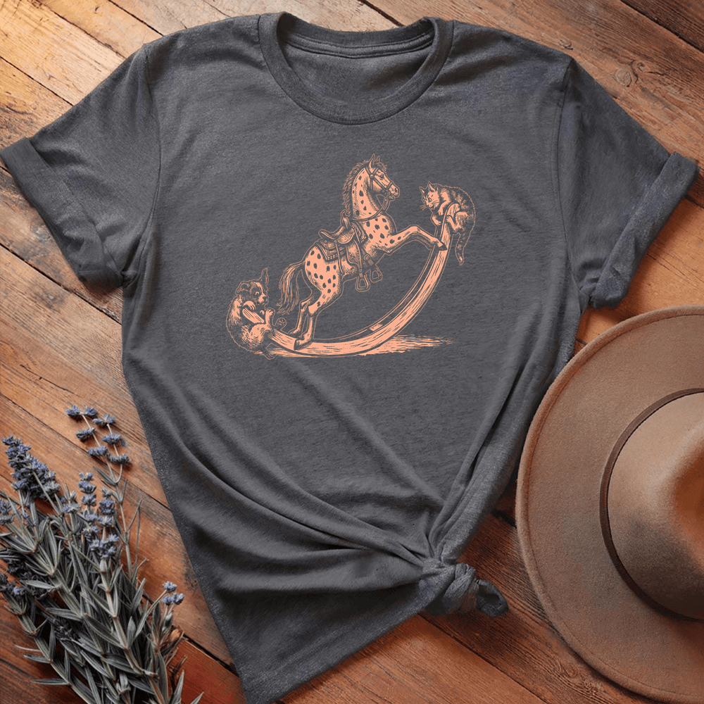 Vintage Horse Dog 7 - Dark Heather