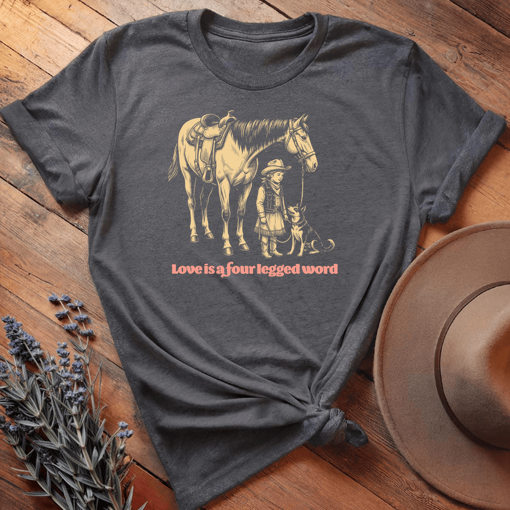 Vintage Horse Dog 6 - Dark Heather