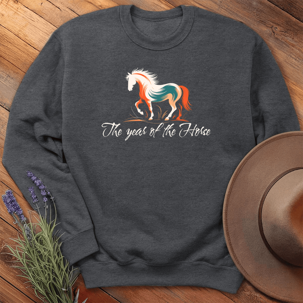 Year Of The Horse - Sweatshirt - Dark Heather