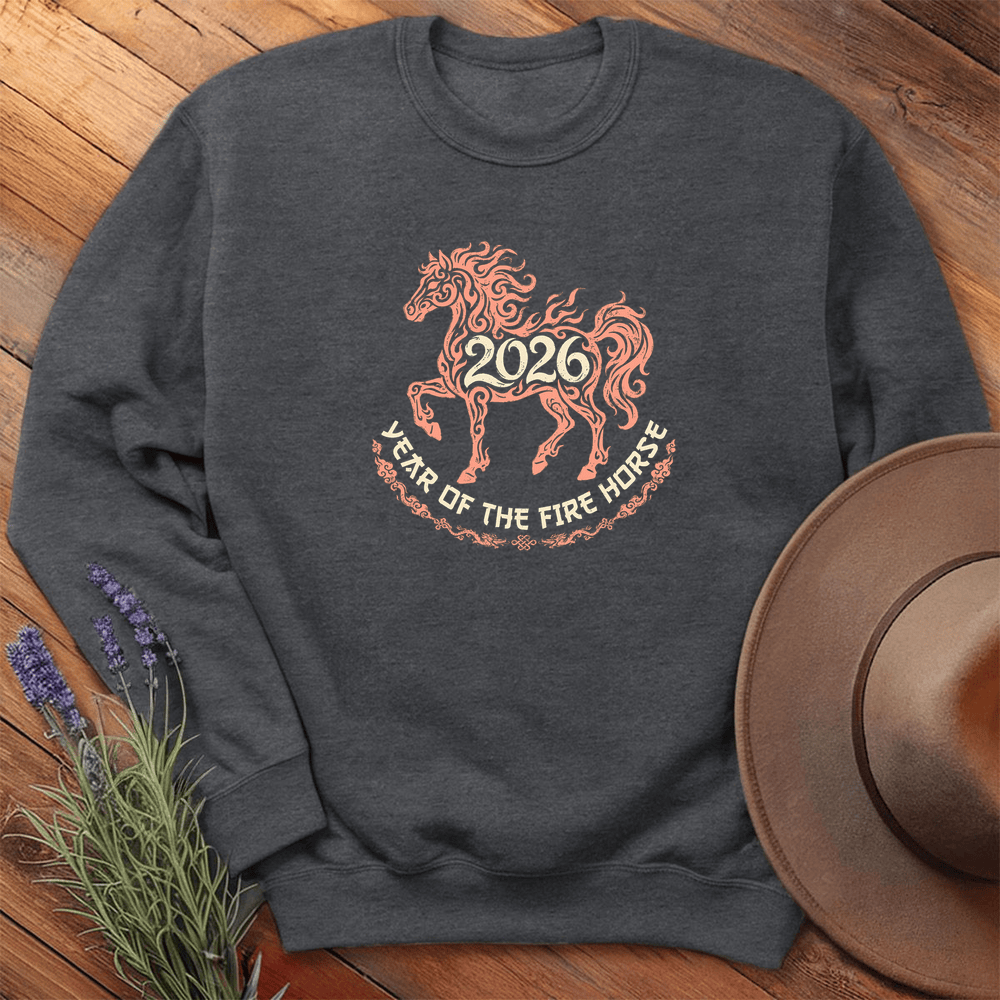 Year Of The Fire Horse 4 - Sweatshirt - Dark Heather