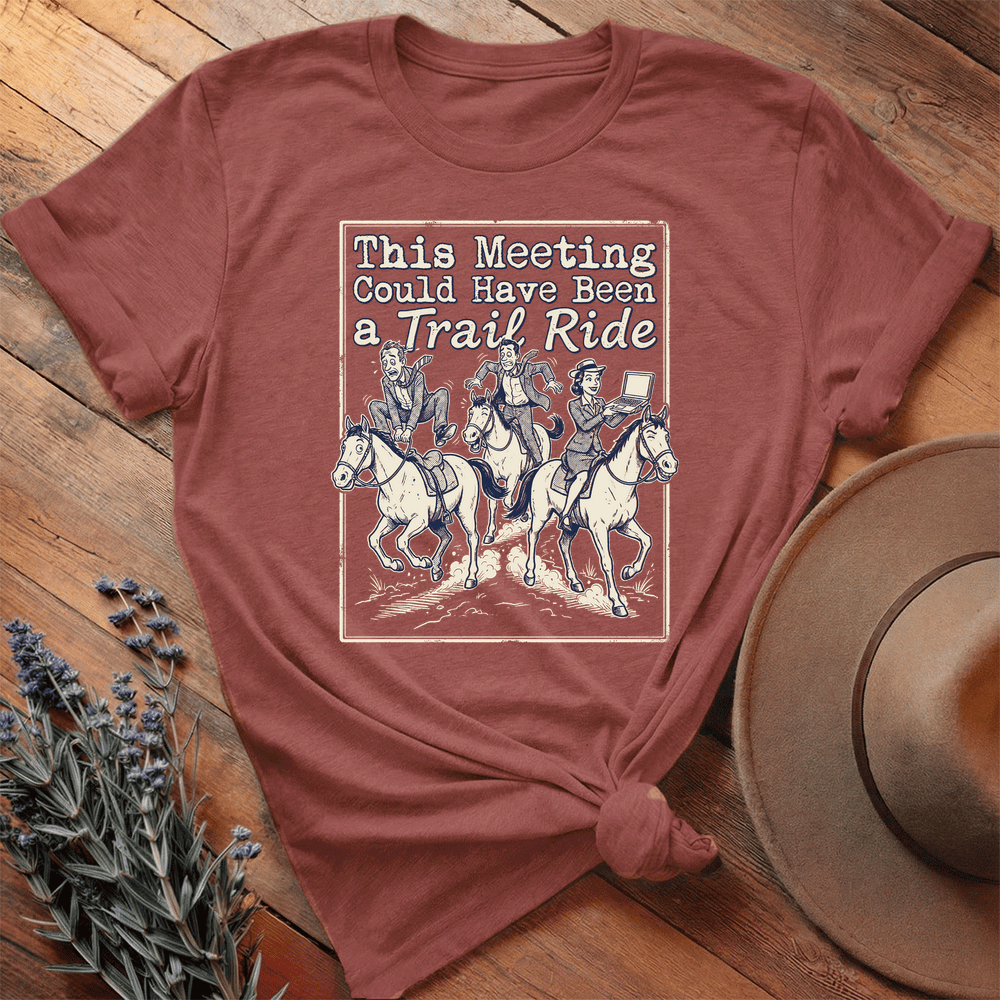Meeting - Premium Lightweight Tee - Heather Clay