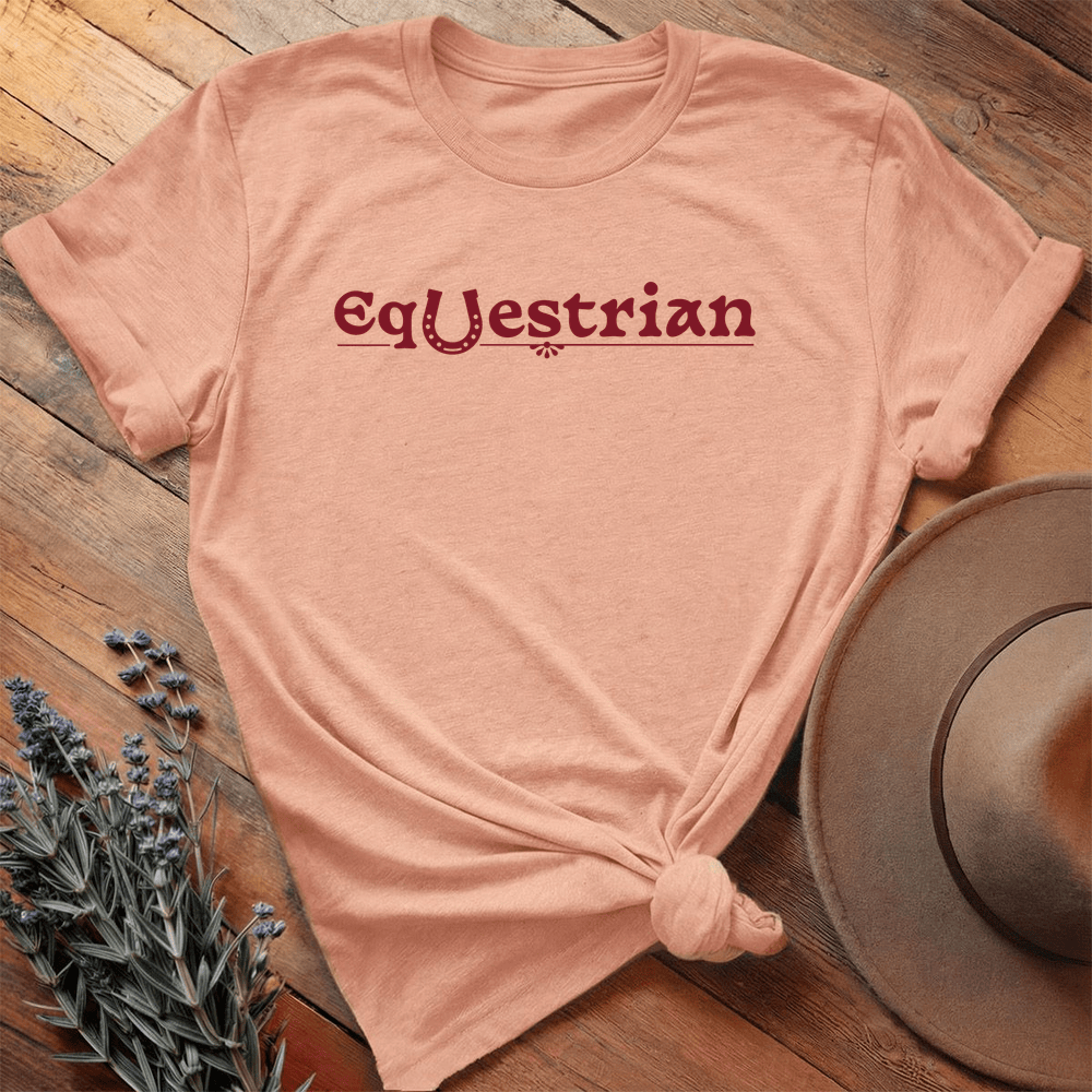 Heritage Equestrian - Premium Lightweight Tee - Heather Peach