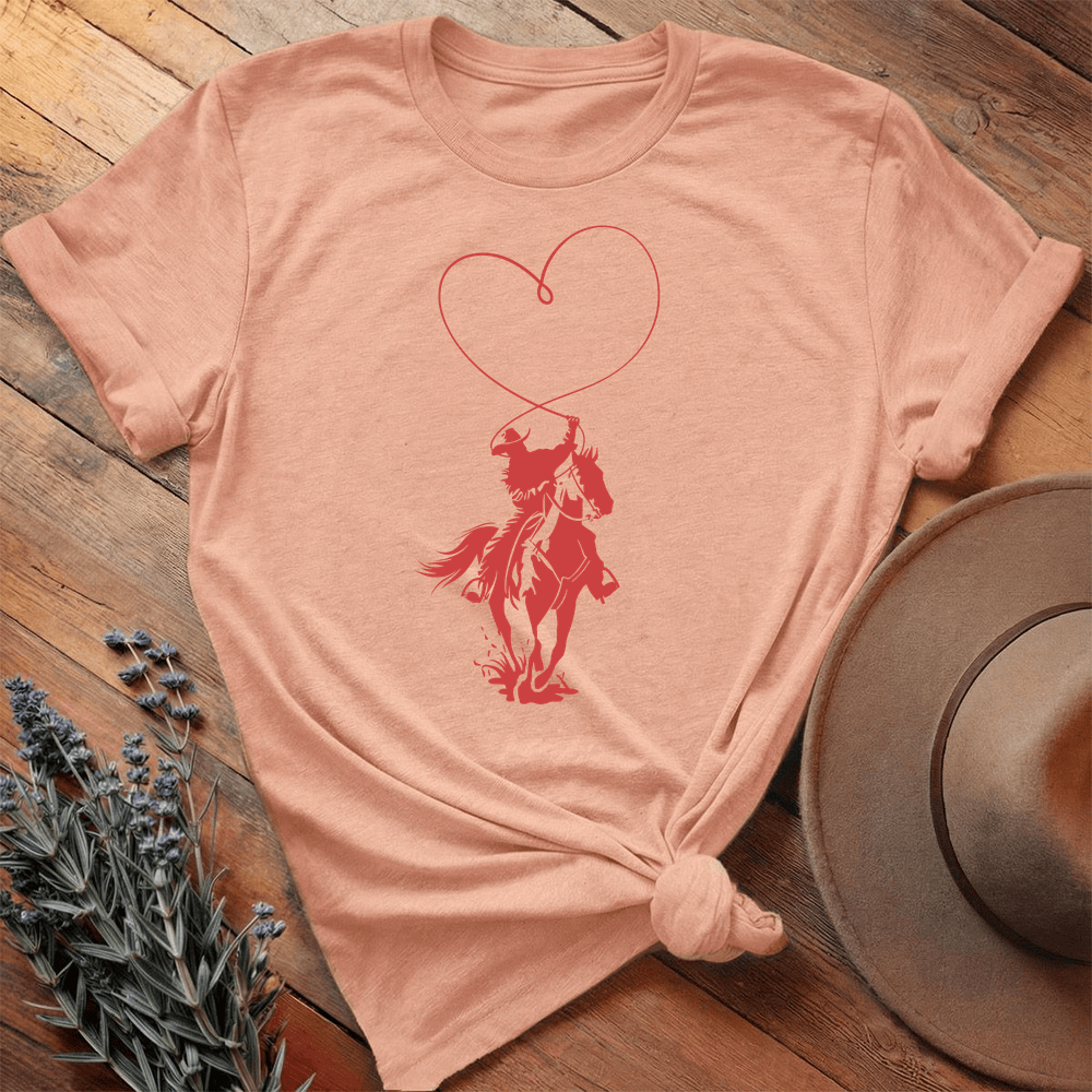 Valentine Cowboy Lasso - Heather Peach
