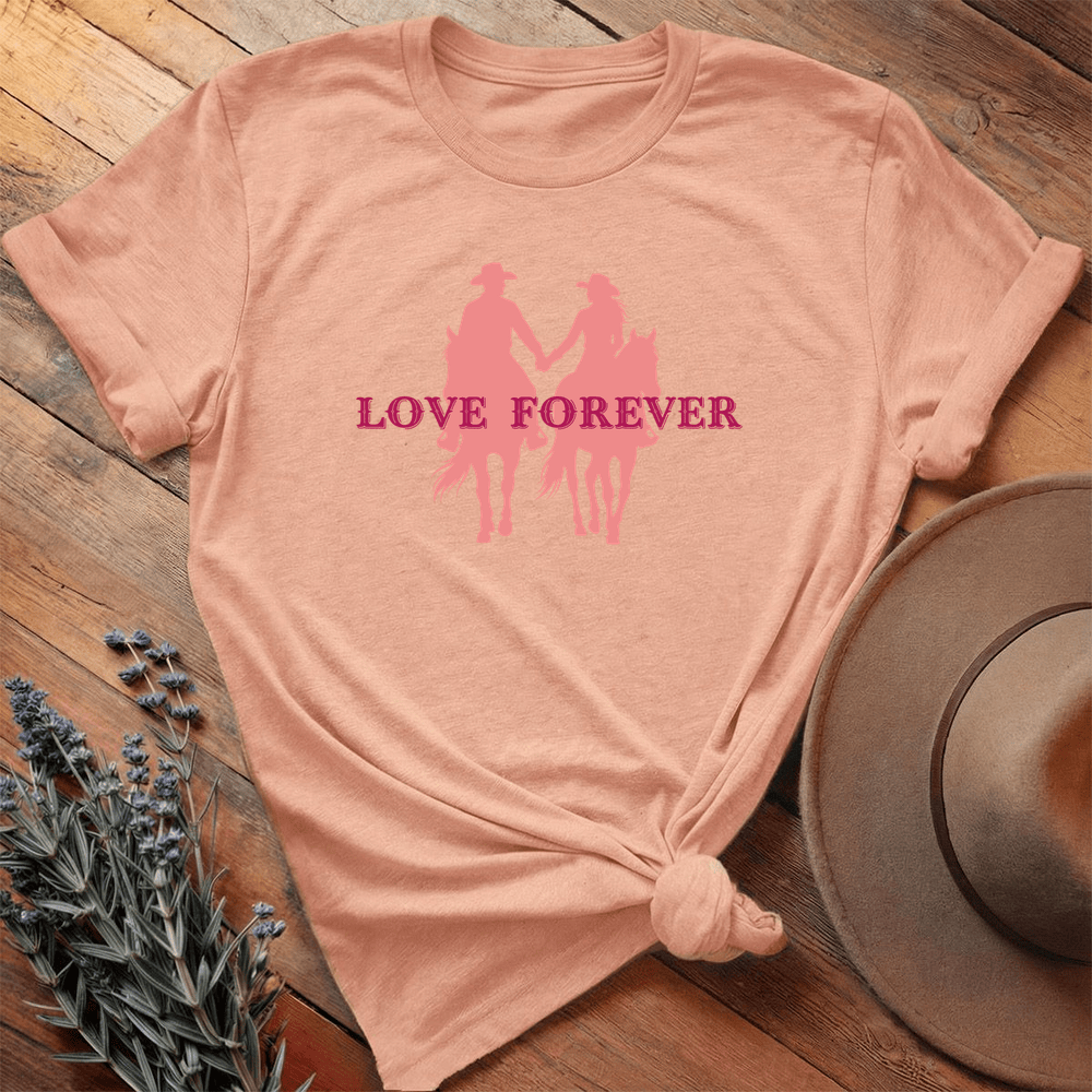 Valentine Couple Riders Art Light - Heather Peach