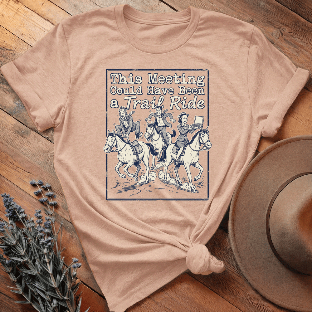 Meeting - Premium Lightweight Tee - Heather Peach