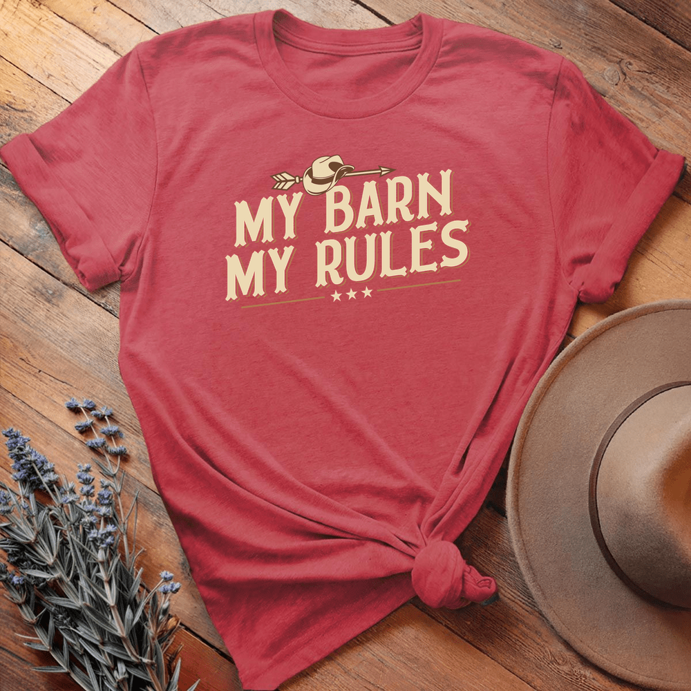 My Barn. My Rules. - Heather Red