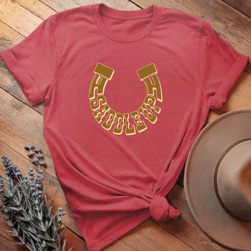 Saddle Up Graphic - Heather Red