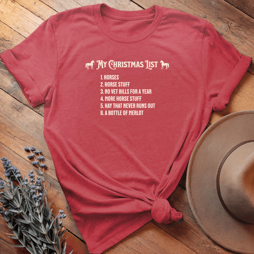 Christmas List - Heather Red