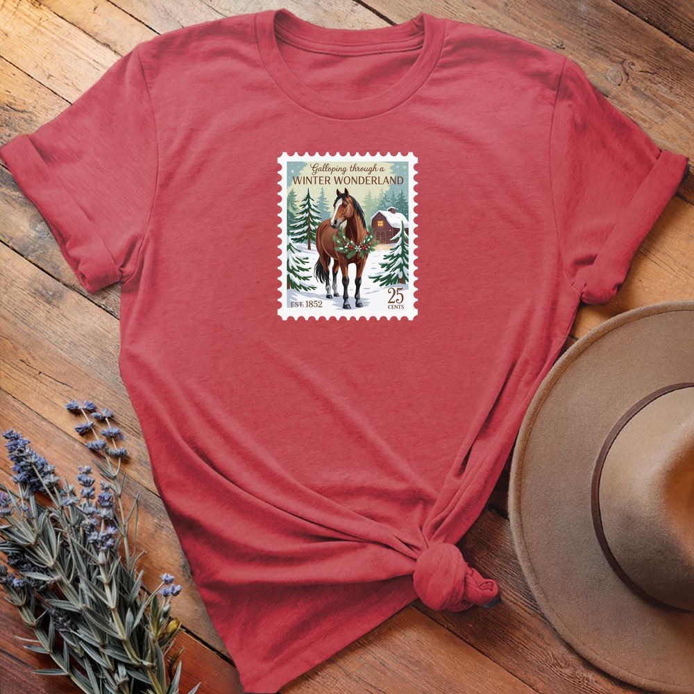 Xmas Christmas Stamp 3 - Heather Red