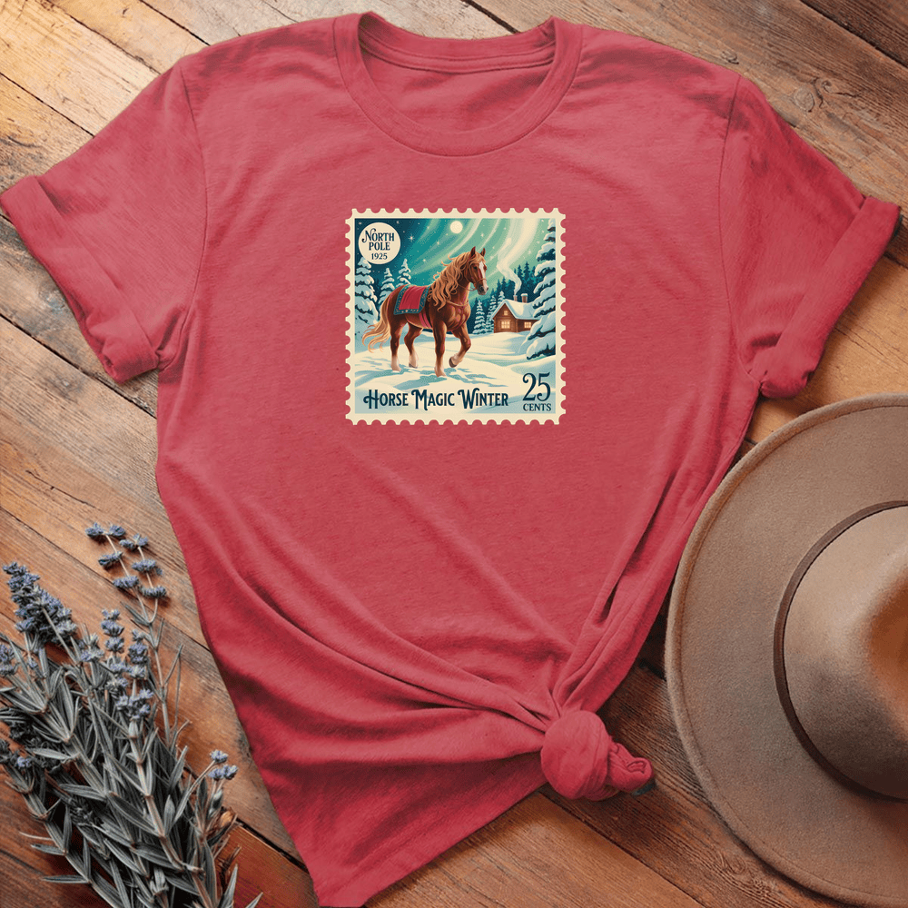 Xmas Christmas Stamp 1 - Heather Red