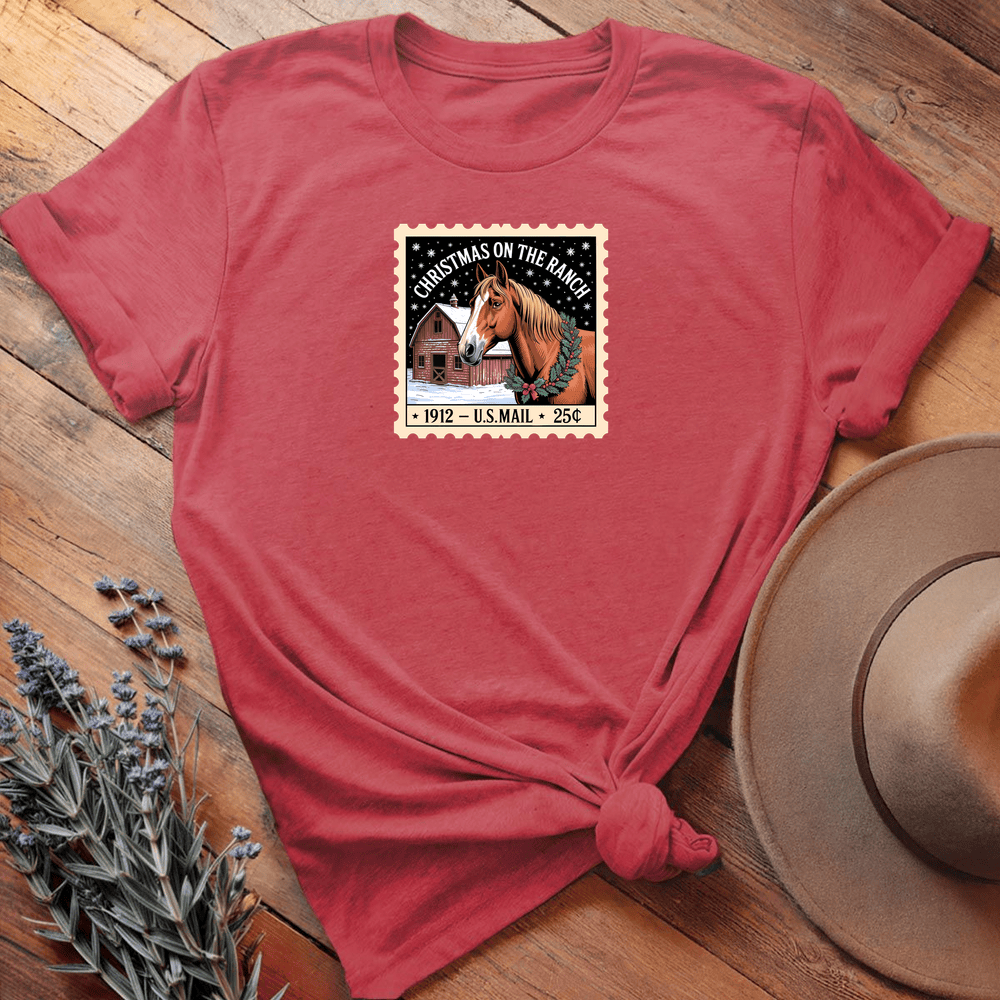 Xmas Christmas Stamp 4 - Heather Red