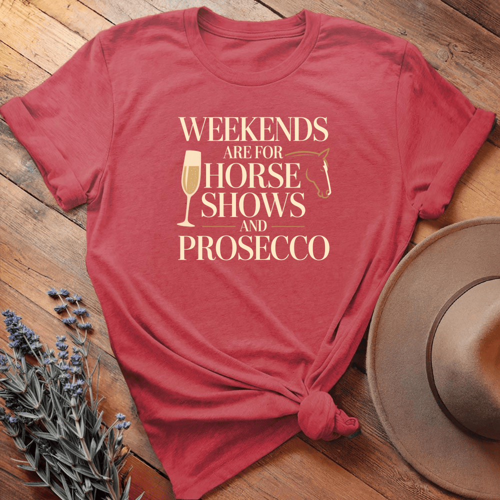Horse Shows & Prosecco - Heather Red