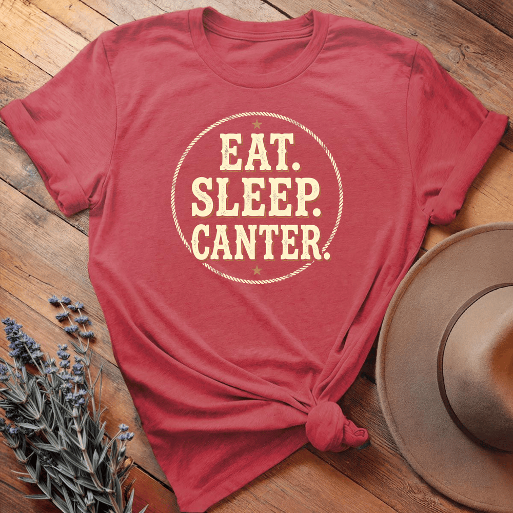 Eat Sleep Canter - Heather Red