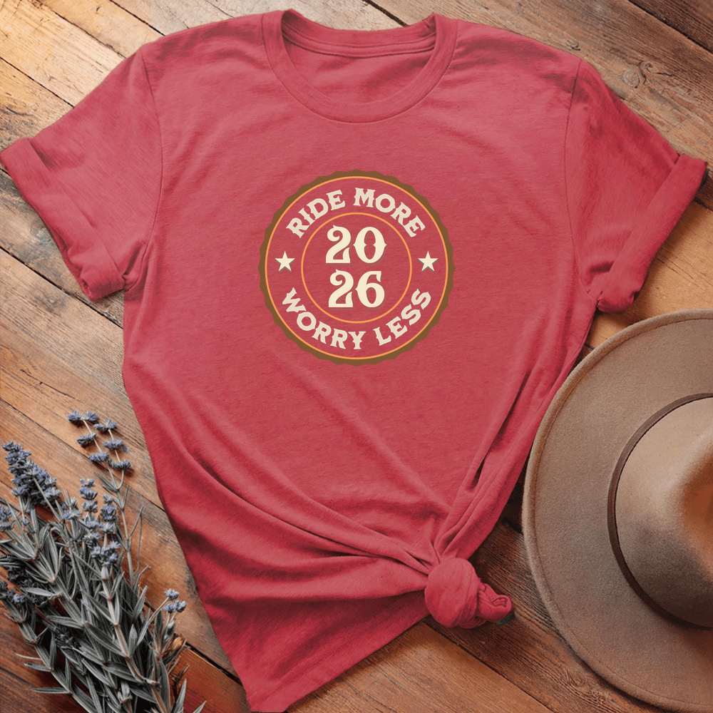 2026 Ride More Worry Less - Heather Red