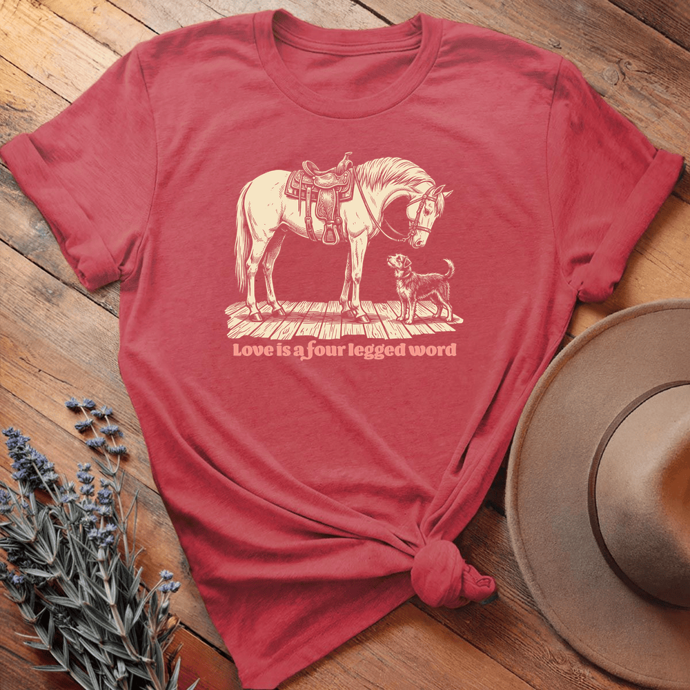 Vintage Horse Dog 10 - Heather Red