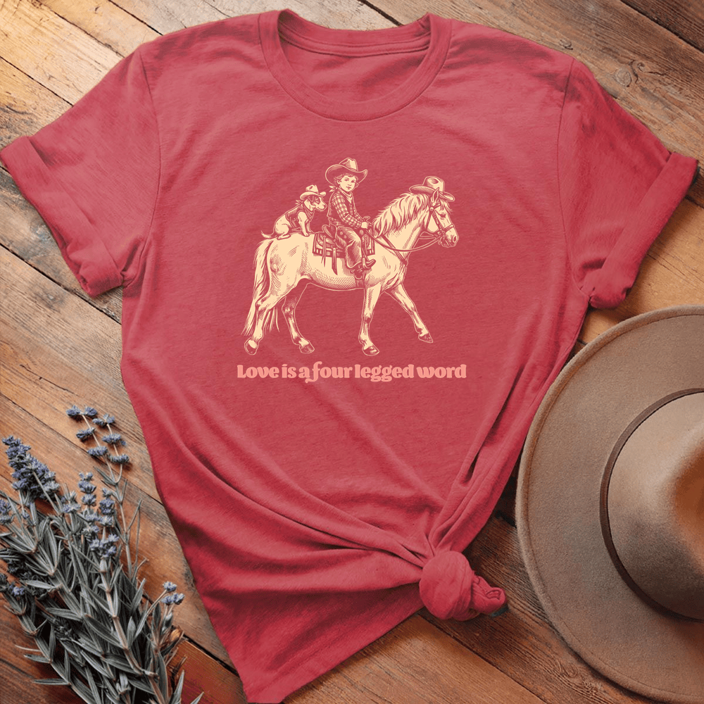 Vintage Horse Dog 8 - Heather Red