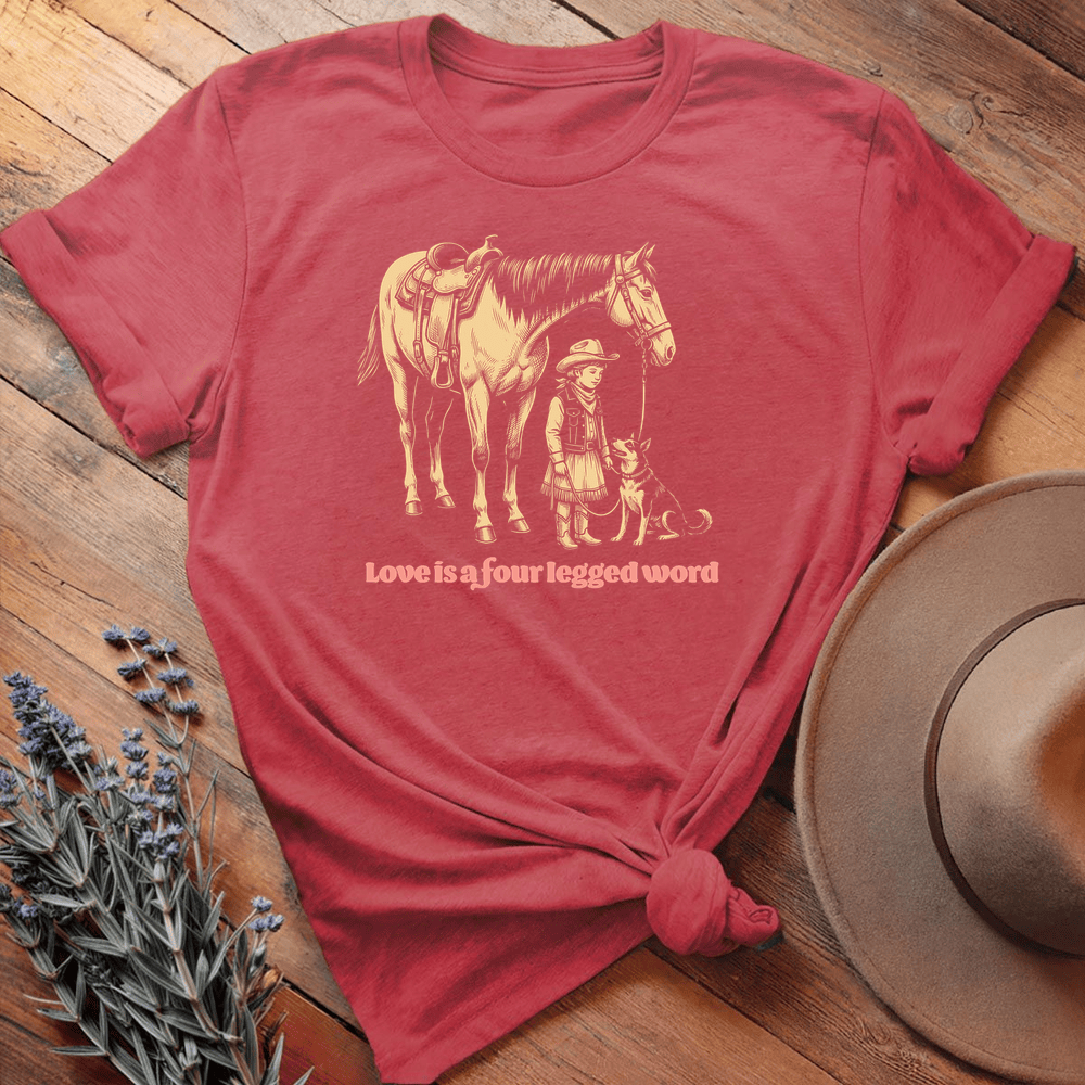 Vintage Horse Dog 6 - Heather Red