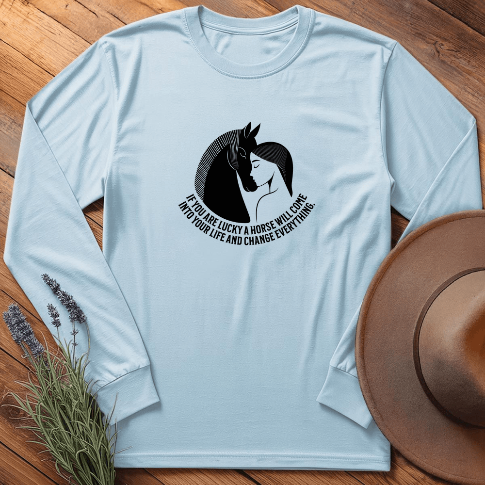 Love of a Horse - Long Sleeves - Light Blue