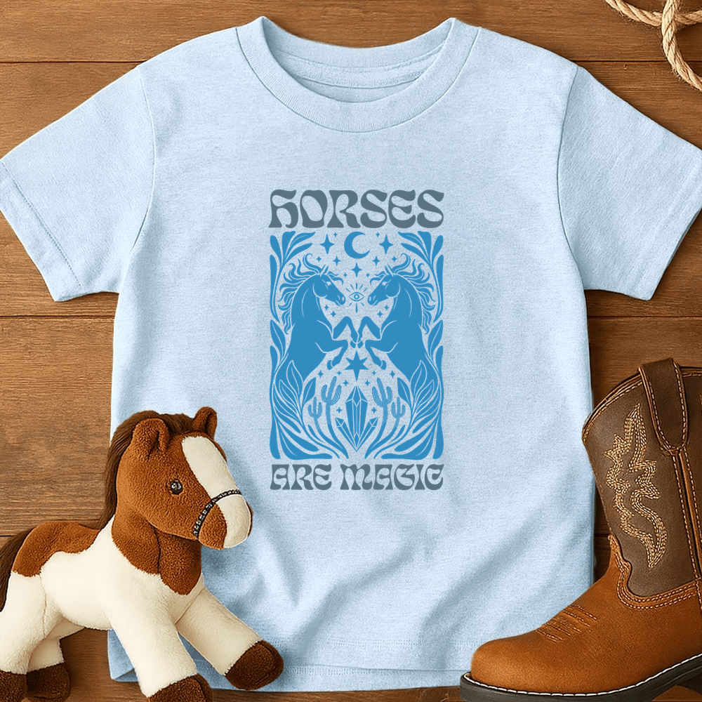 Horses Are Magic - Youth Shirt - Light Blue