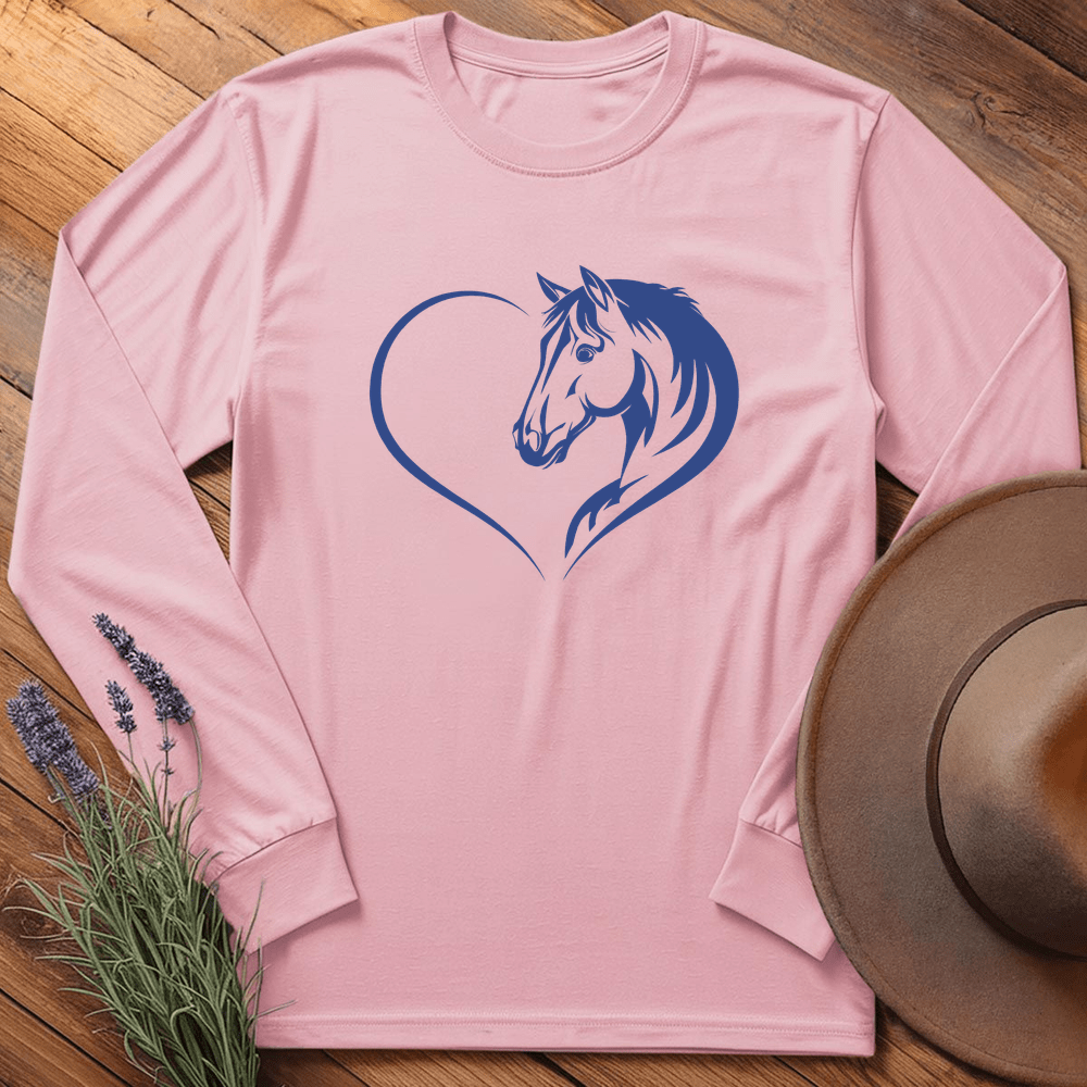 Horse Love 3 - Long Sleeves - Light Pink