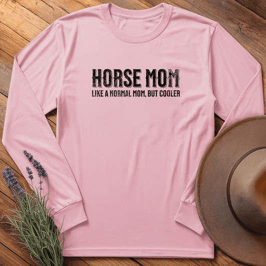 Horse Mom - Long Sleeves - Light Pink