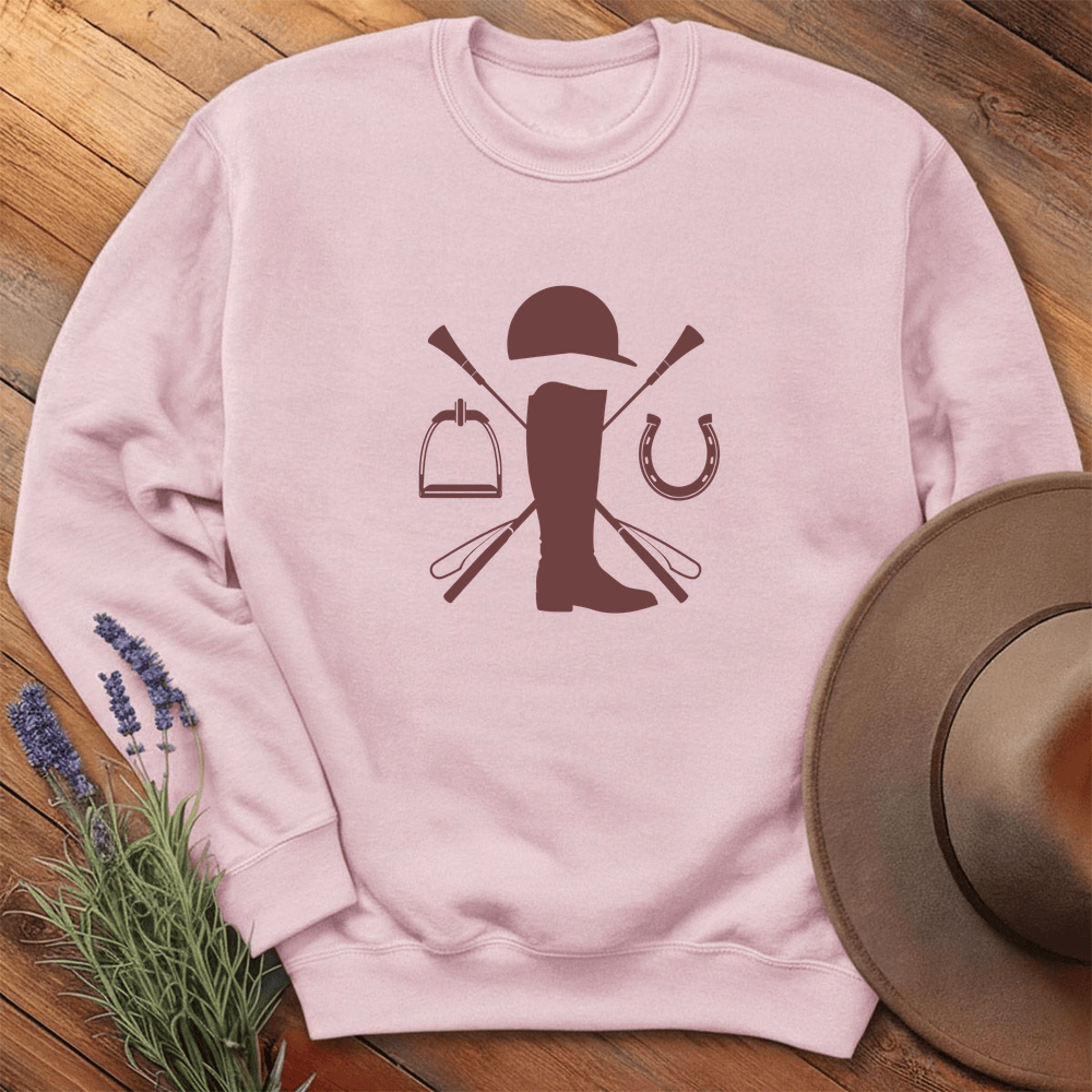 Equestrian boot - Sweatshirt - Light Pink