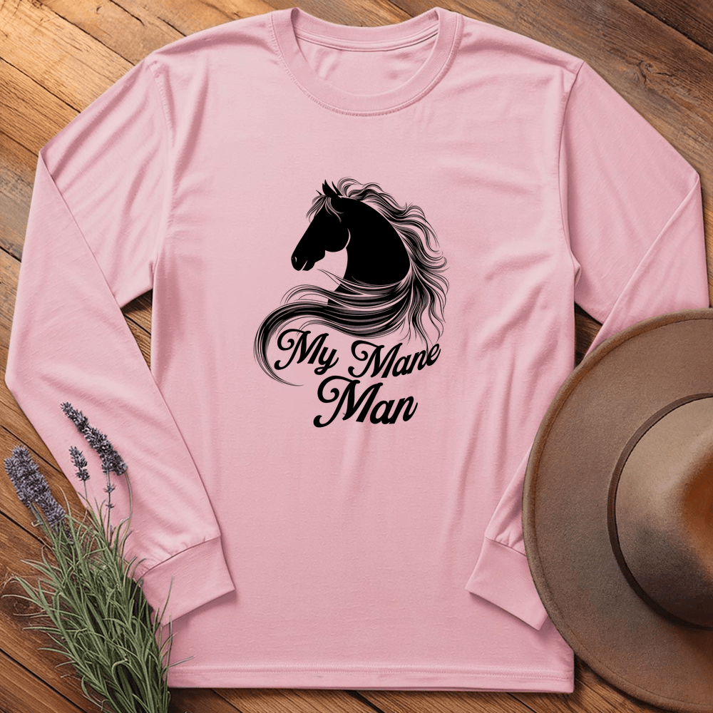 My Mane Man - Long Sleeve - Light Pink