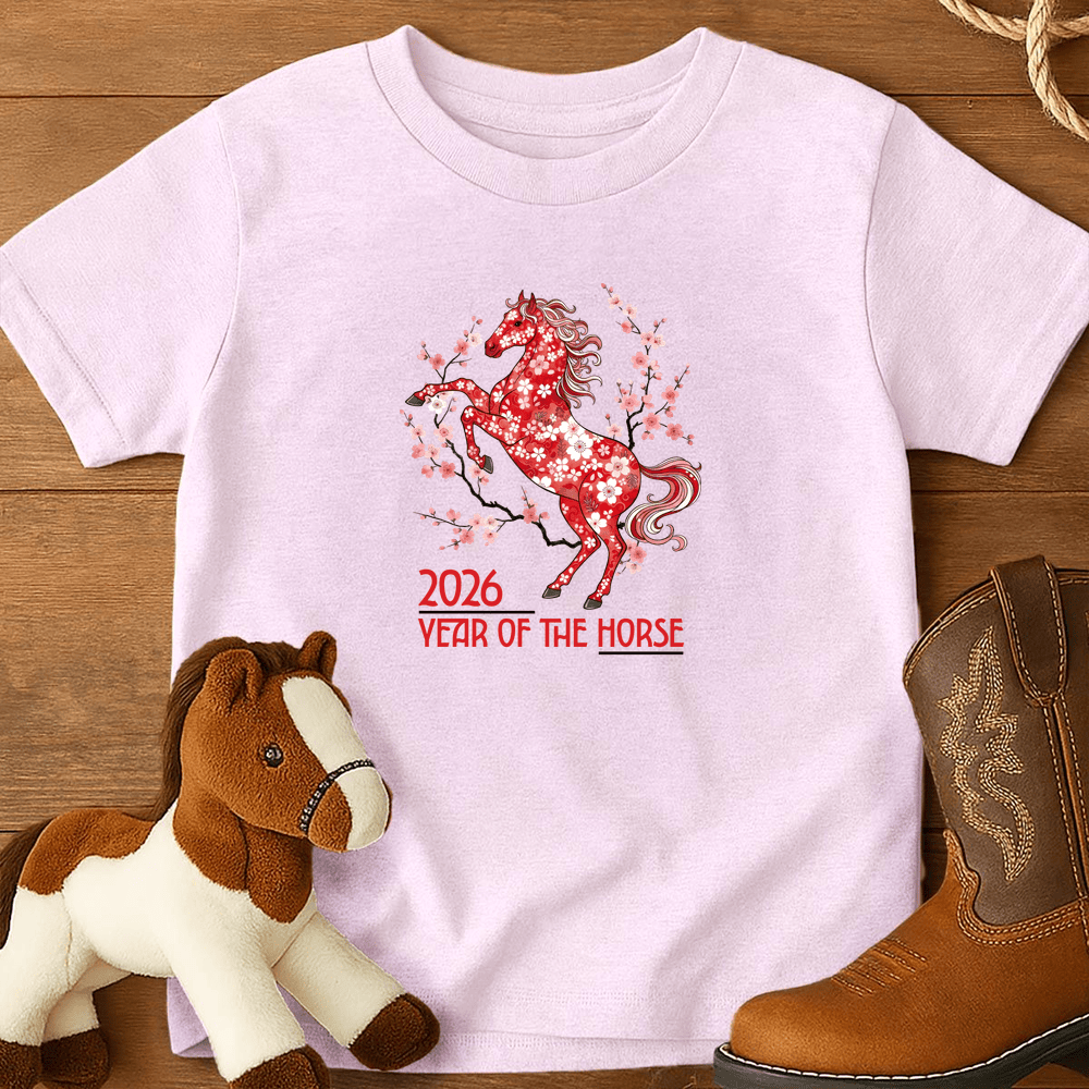 Year Of The Horse 2 - Youth Shirt - Light Pink