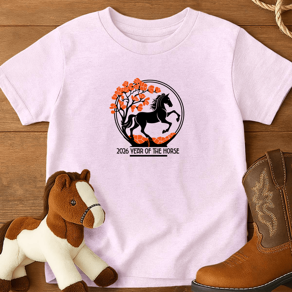 Year Of The Horse 8 - Youth Shirt - Light Pink