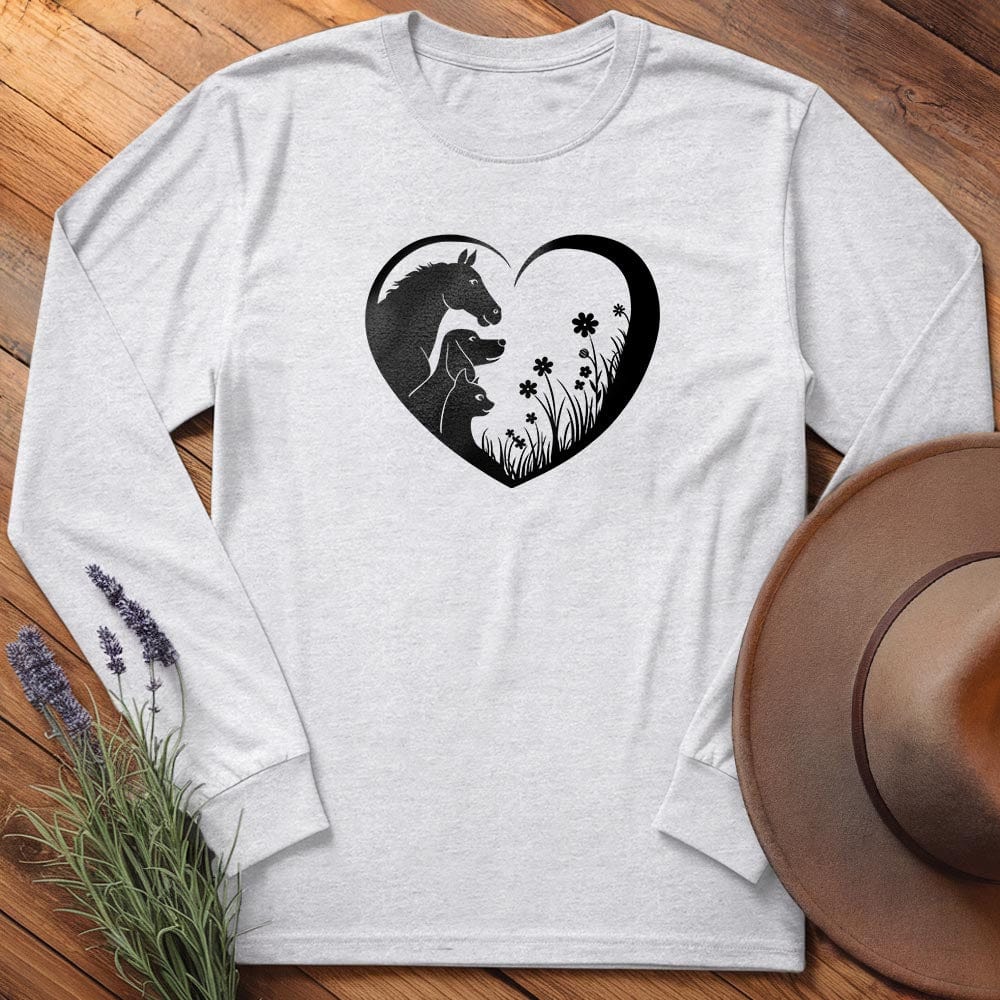 Horse, Dog & Cat love - Long Sleeves